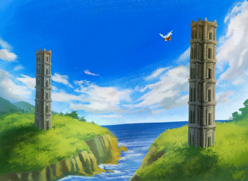 princess of moonbrook, prince of lorasia, and prince of samantoria (dragon quest and 1 more) drawn by nogo_(nogo_059)