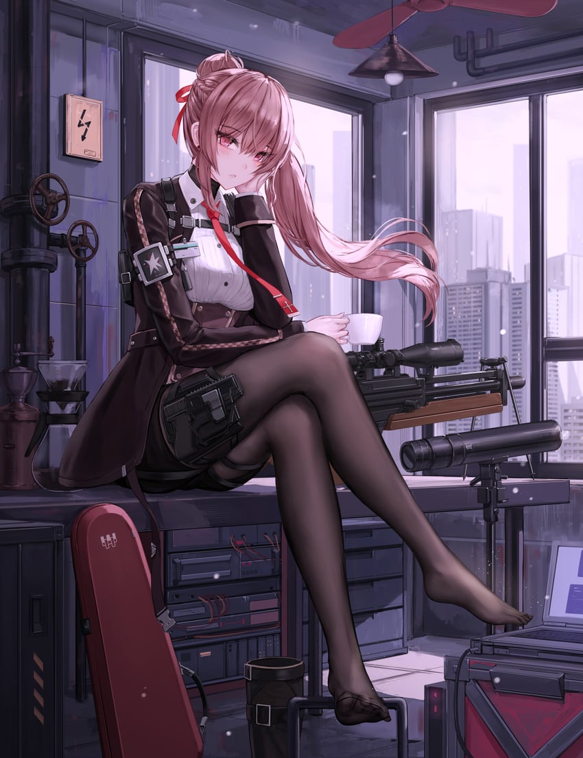 wa2000 and makiatto (girls' frontline and 1 more) drawn by yuzuriha_(atelier_liang)