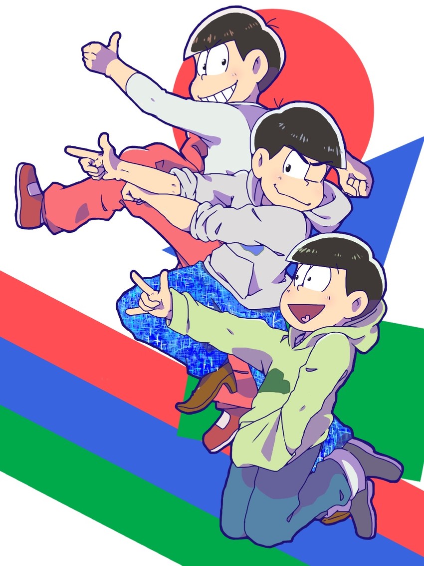 matsuno osomatsu, matsuno karamatsu, and matsuno choromatsu (osomatsu and 1 more) drawn by ichiba_(kinako_market)