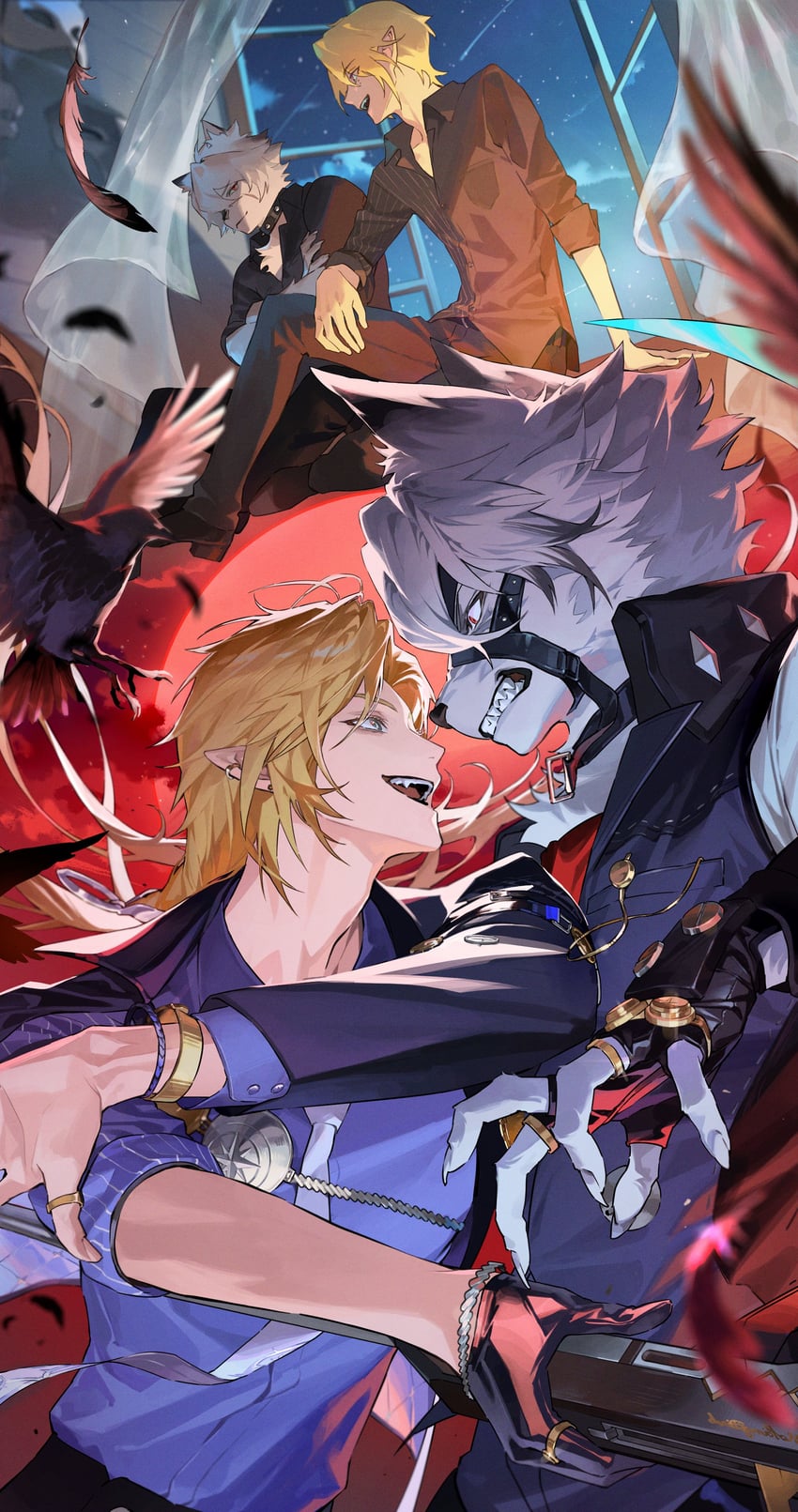 von lycaon and hugo vlad (zenless zone zero) drawn by chanoo_artz