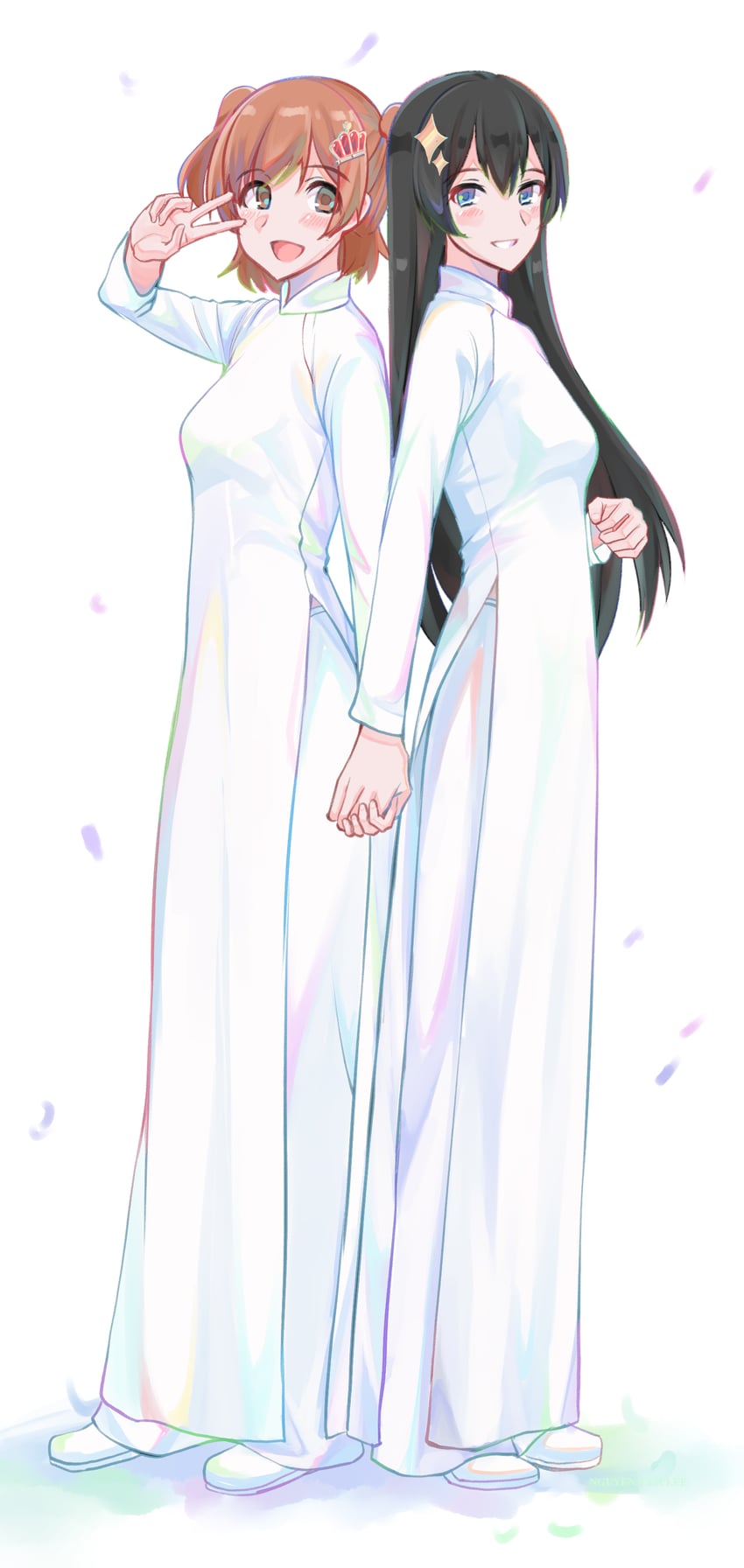 aijou karen and kagura hikari (shoujo kageki revue starlight) drawn by nguyen_tam_lee