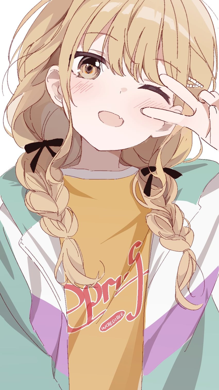 fujita kotone (idolmaster and 1 more) drawn by nujii