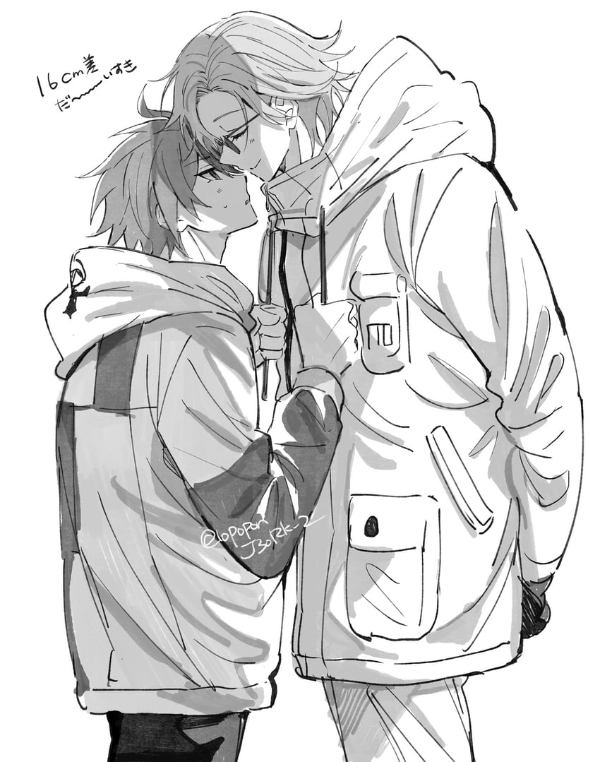 aotsuki eito and sumino takumi (the hundred line -last defense academy-) drawn by toramaru_(696anna)
