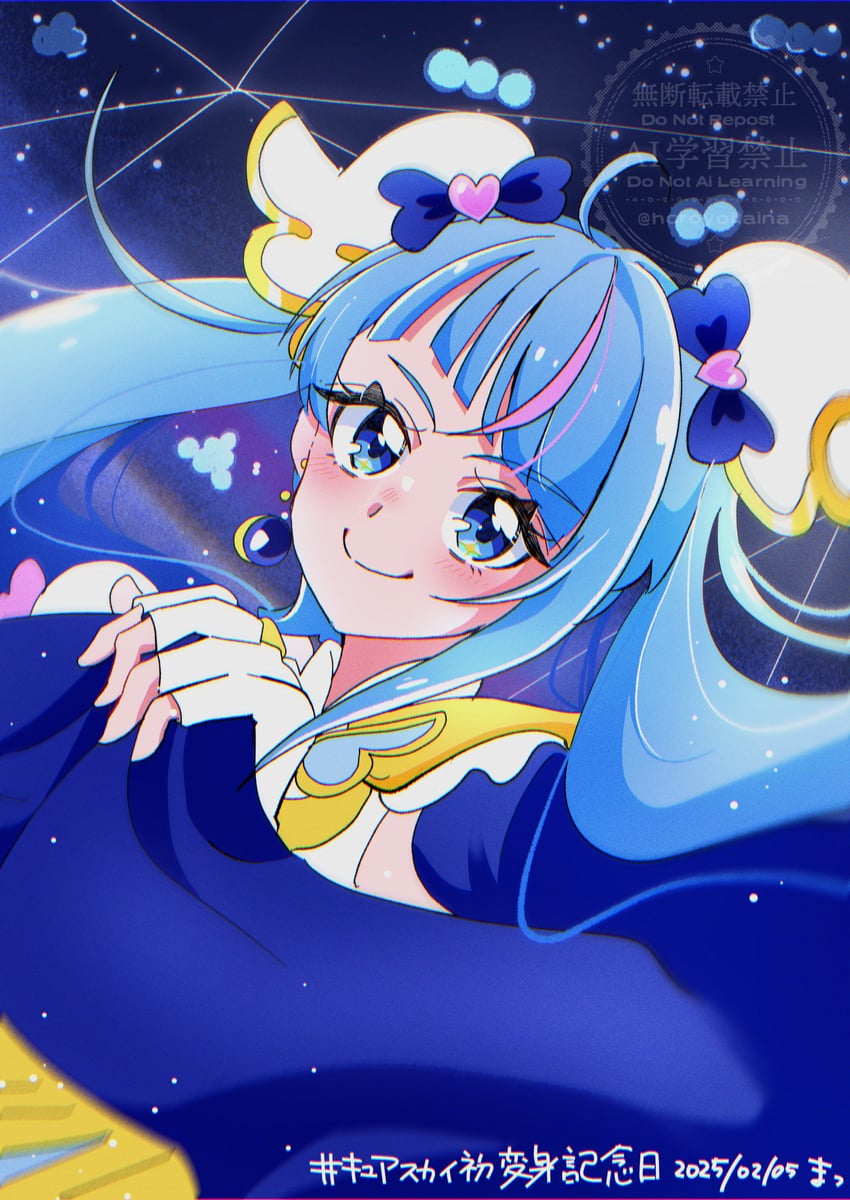 sora harewataru and cure sky (precure and 1 more) drawn by horoyoitaina