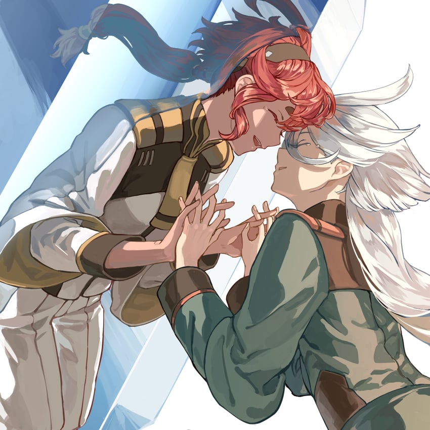 suletta mercury and miorine rembran (gundam and 1 more) drawn by harusame_(rueken)