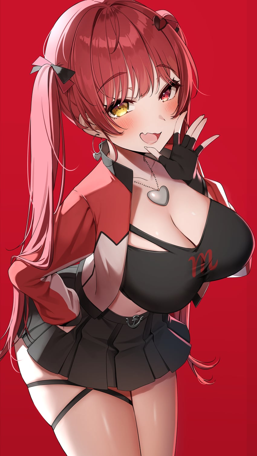houshou marine (hololive and 1 more) drawn by gawawawa