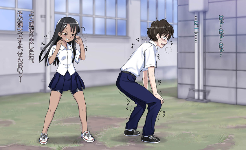 nagatoro hayase and hachiouji naoto (ijiranaide nagatoro-san) drawn by 774_(nanashi)