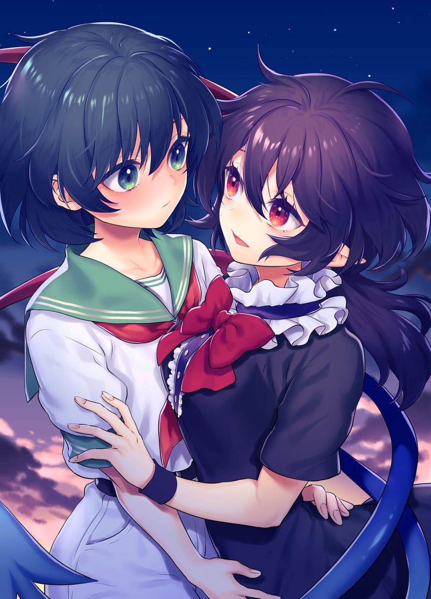 houjuu nue and murasa minamitsu (touhou) drawn by tomobe_kinuko