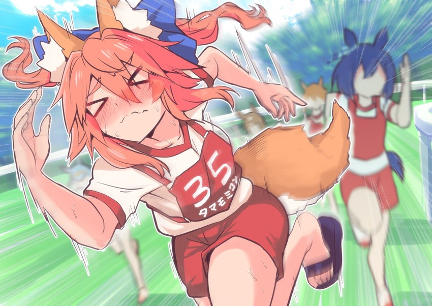 tamamo and tamamo no mae (fate and 4 more) drawn by wisespeak