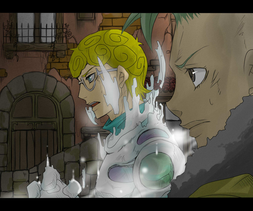 ghiaccio, pesci, and white album (jojo no kimyou na bouken and 1 more) drawn by denkousekka