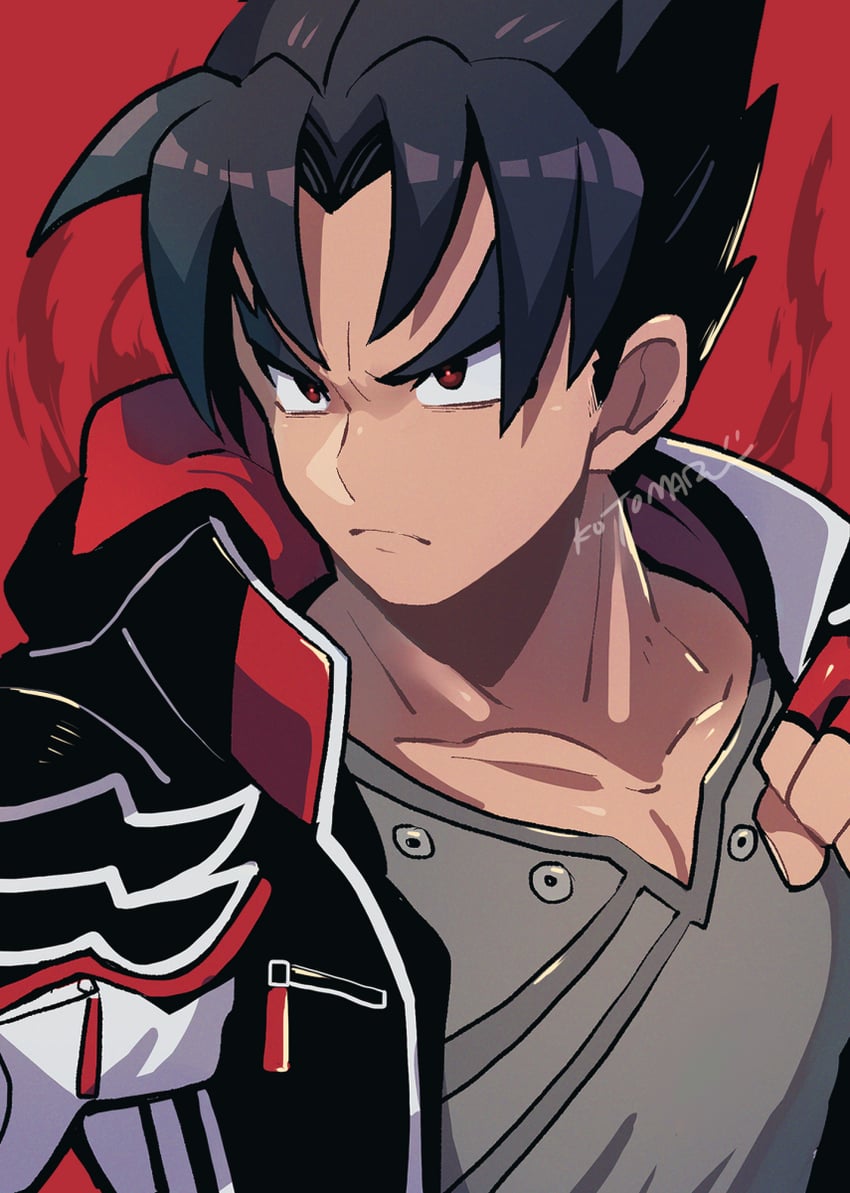 kazama jin (tekken) drawn by kotorai