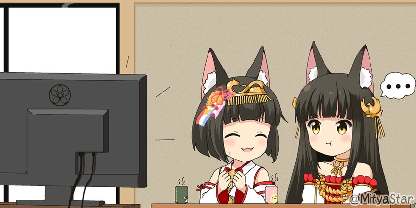 nagato and mutsu (azur lane) drawn by mitya