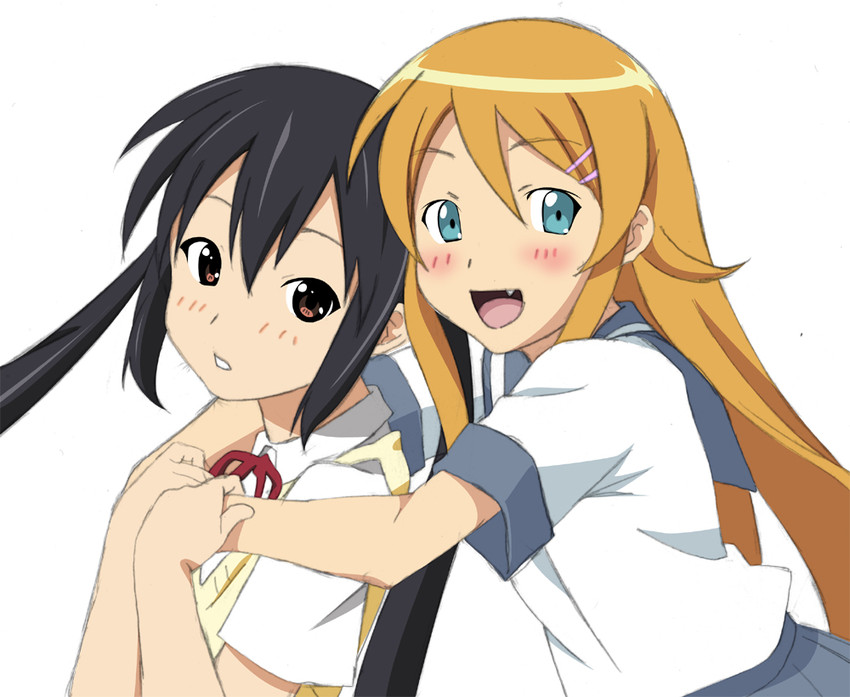 nakano azusa, kousaka kirino, and taketatsu ayana (k-on! and 1 more) drawn by fukuoka_katsumi