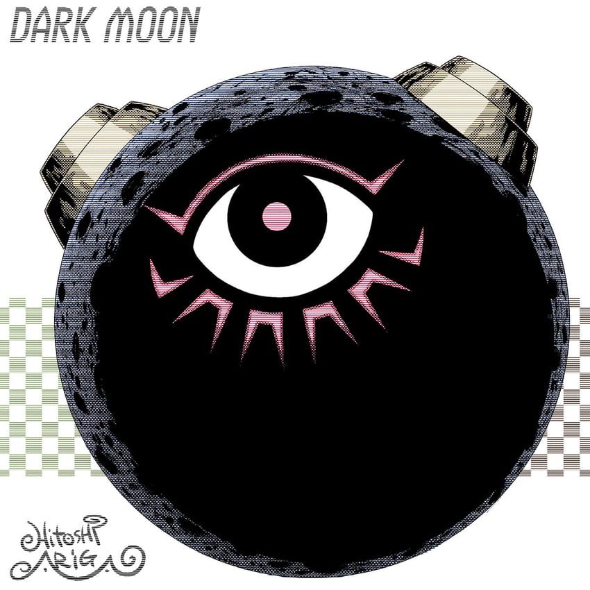 dark moon (mega man and 2 more) drawn by ariga_hitoshi