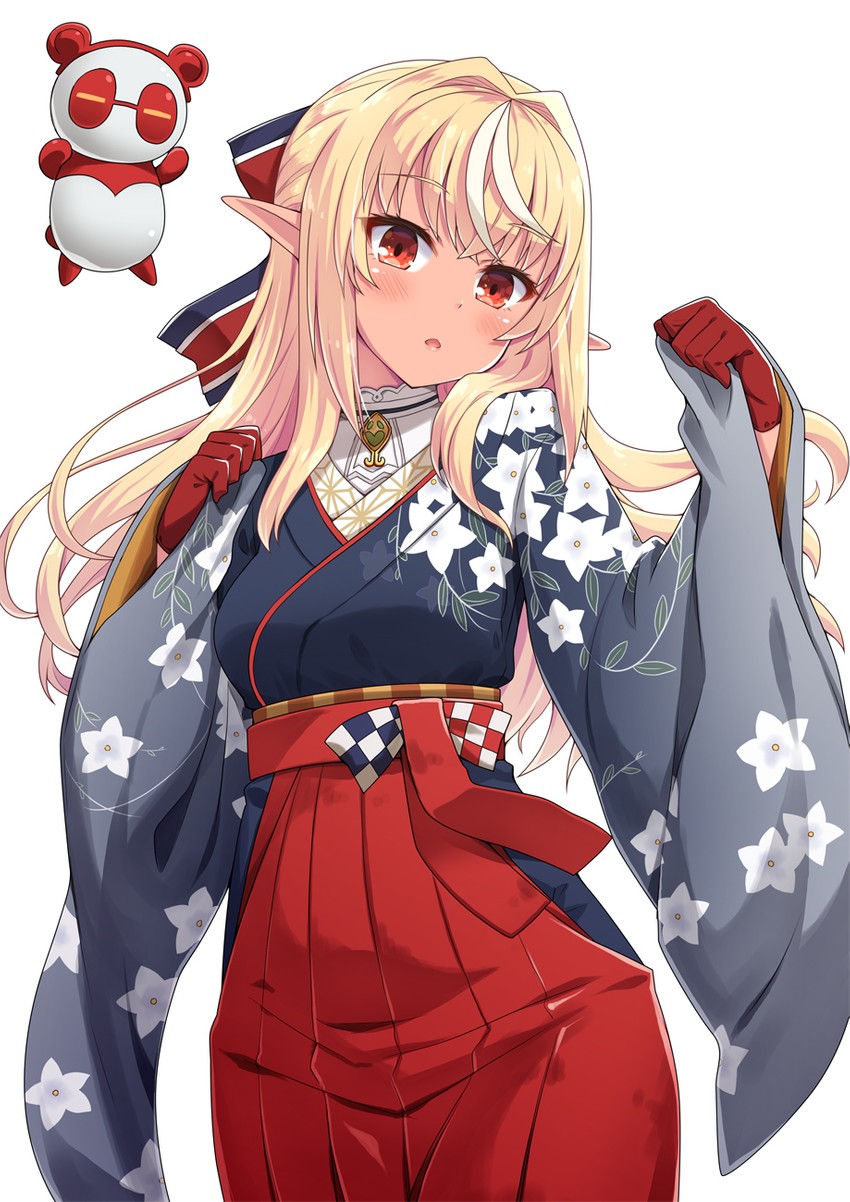shiranui flare and kintsuba (hololive) drawn by ekakuishikororo