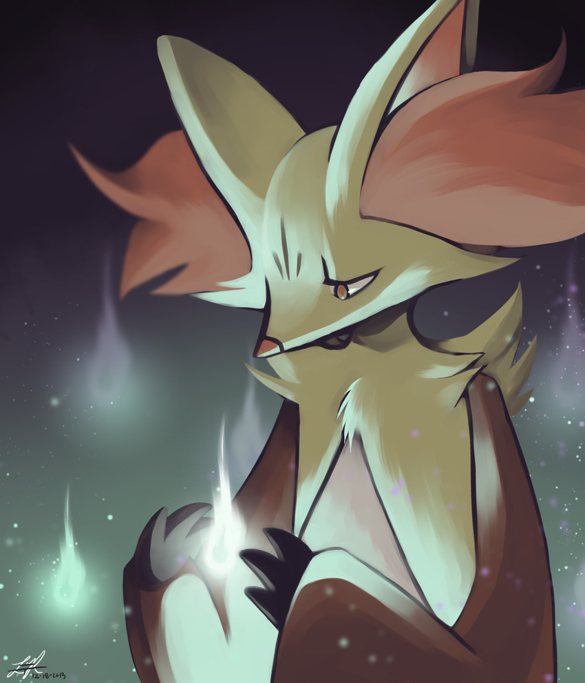 delphox (pokemon) drawn by rock-bomber
