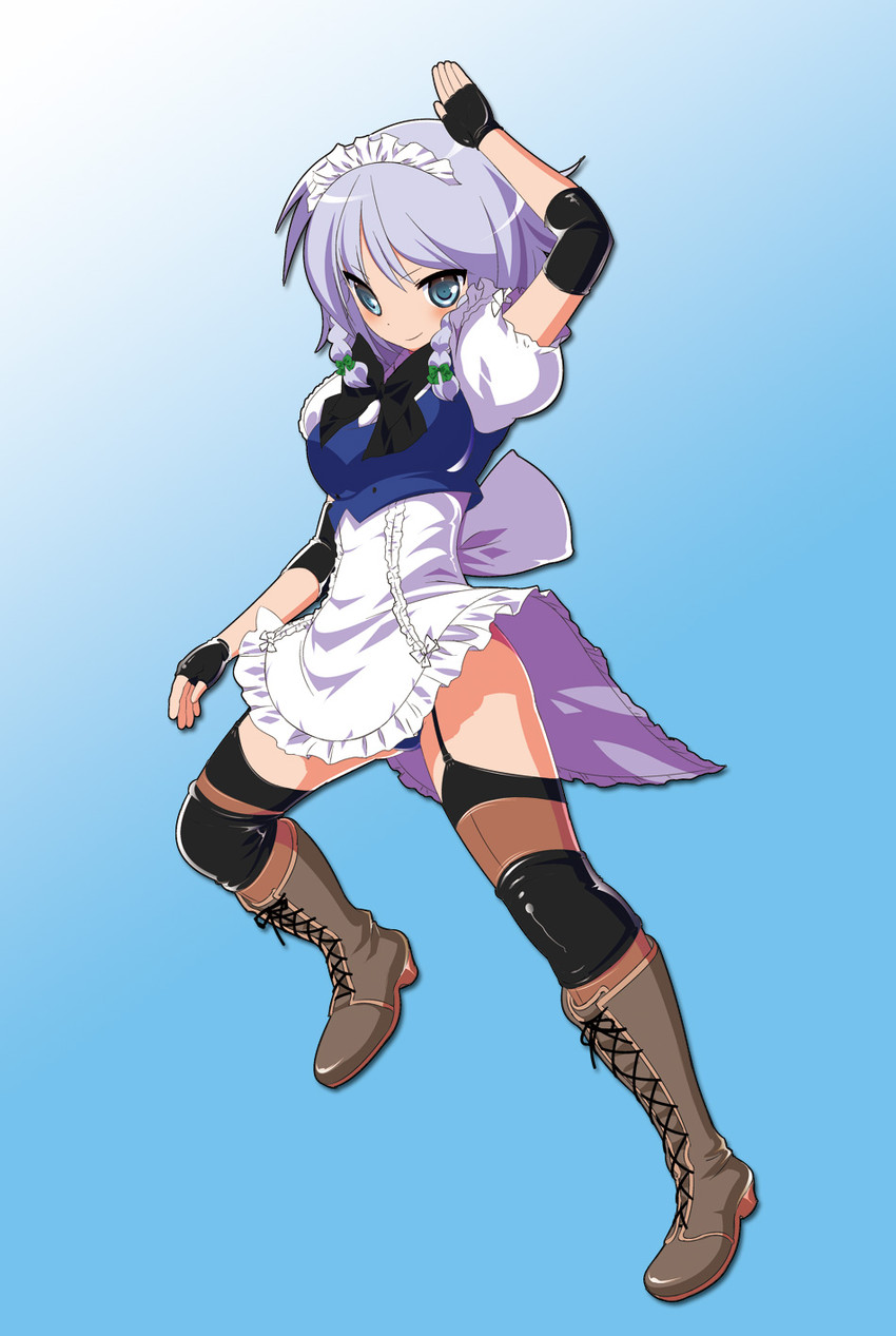 izayoi sakuya (touhou and 1 more) drawn by dei_shirou