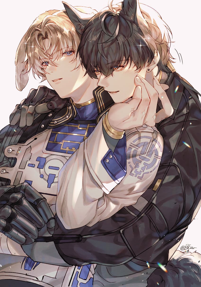 rover, male rover, and xiangli yao (wuthering waves) drawn by gevjon