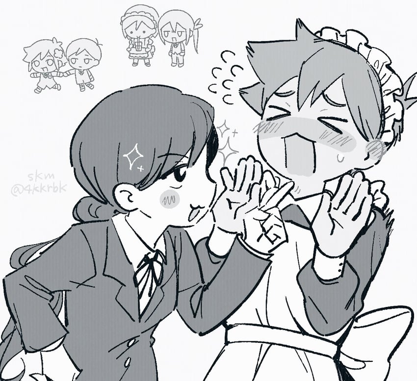 sunny, basil, aubrey, kel, mari, and 1 more (omori) drawn by 4kkrbk