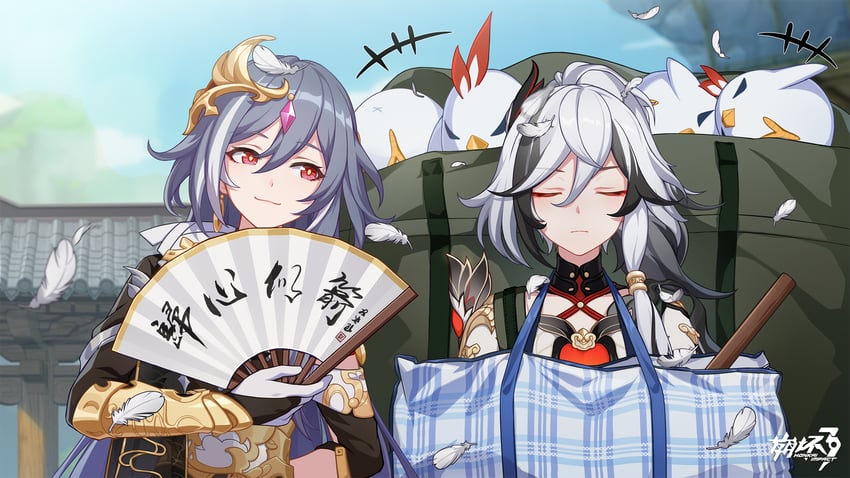fu hua, herrscher of sentience, and jingwei (honkai and 1 more)