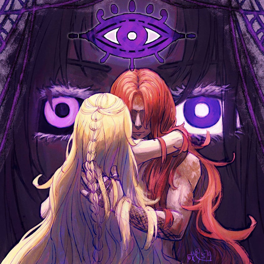 malenia blade of miquella, miquella, malenia goddess of rot, and st. trina (elden ring and 1 more) drawn by user_aphe2882