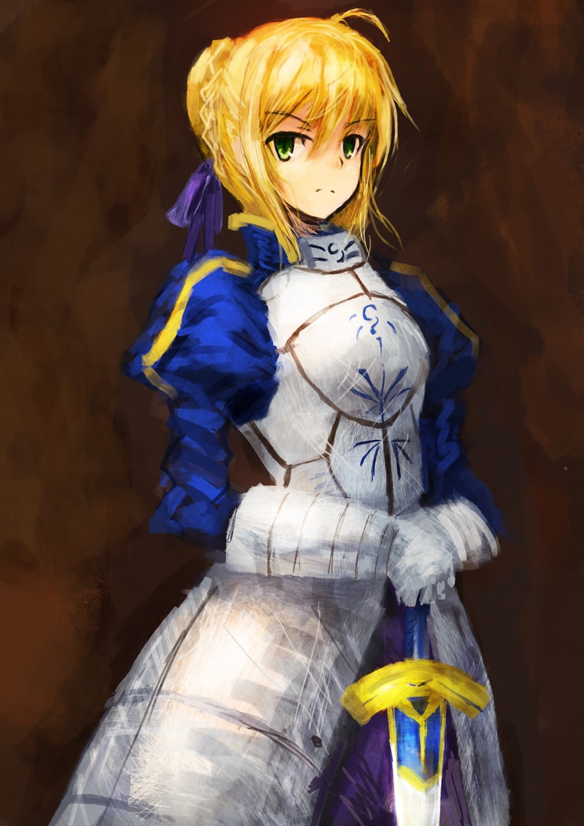 artoria pendragon and saber (fate and 1 more) drawn by hone_(sss-sig)