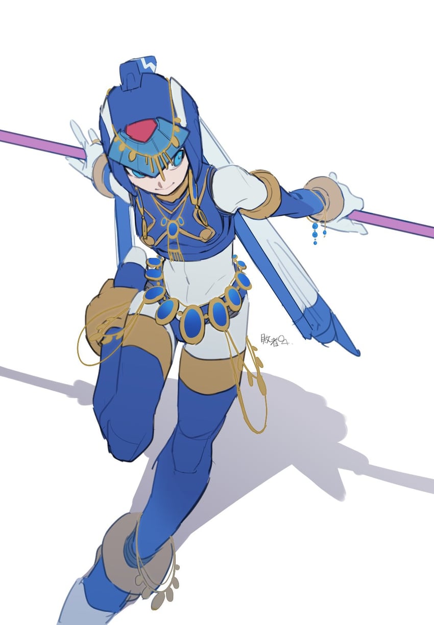 fairy leviathan (mega man and 1 more) drawn by vani_(hisha_04)