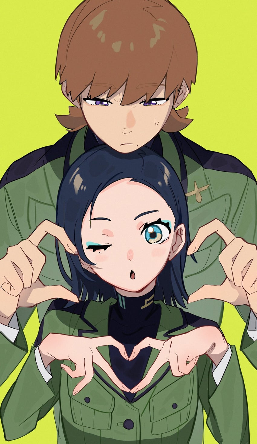 comoli harcourt and xavier olivette (gundam and 1 more) drawn by book_smart001