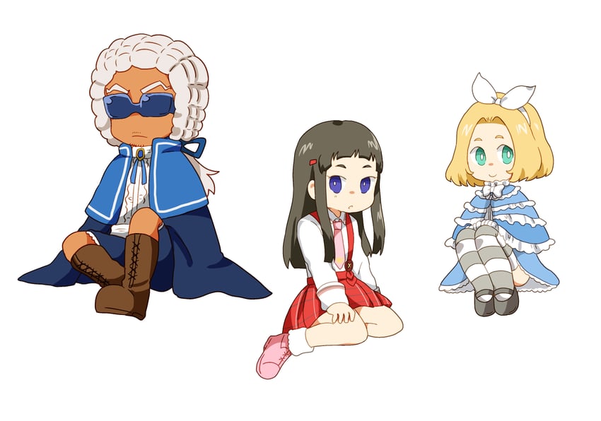 pyotr illyich tchaikovsky, johann sebastian bach, and tekla badarzewska-baranowska (classicaloid) drawn by koko_a_tarutarusousu