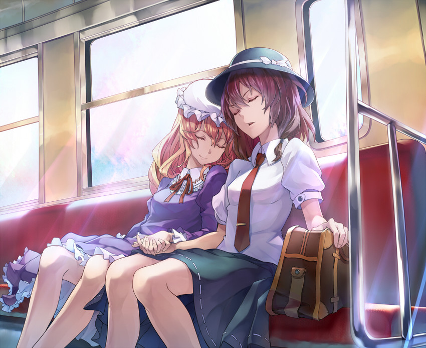 usami renko and maribel hearn (touhou and 1 more) drawn by essual_(layer_world)