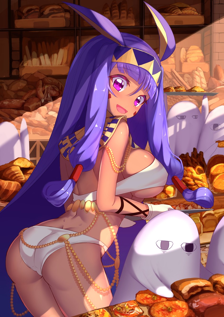 nitocris and medjed (fate and 1 more) drawn by yuruto