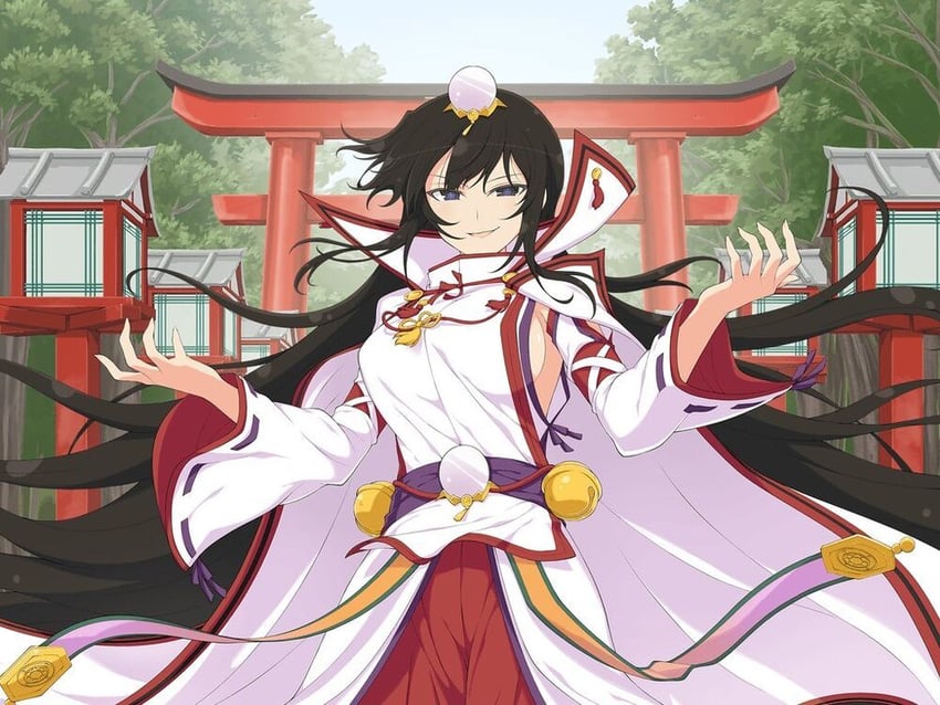 kagura (senran kagura and 1 more) drawn by yaegashi_nan