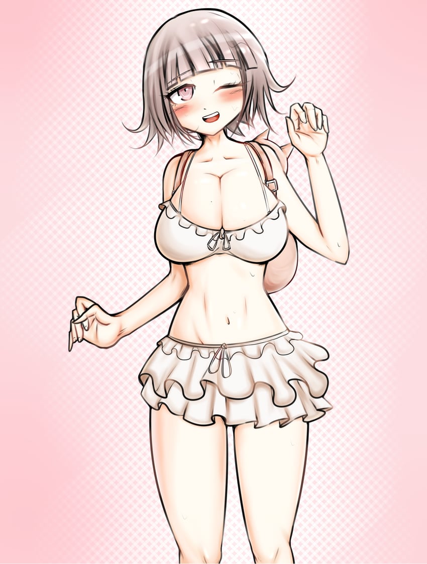 nanami chiaki (danganronpa and 1 more) drawn by kayak-777