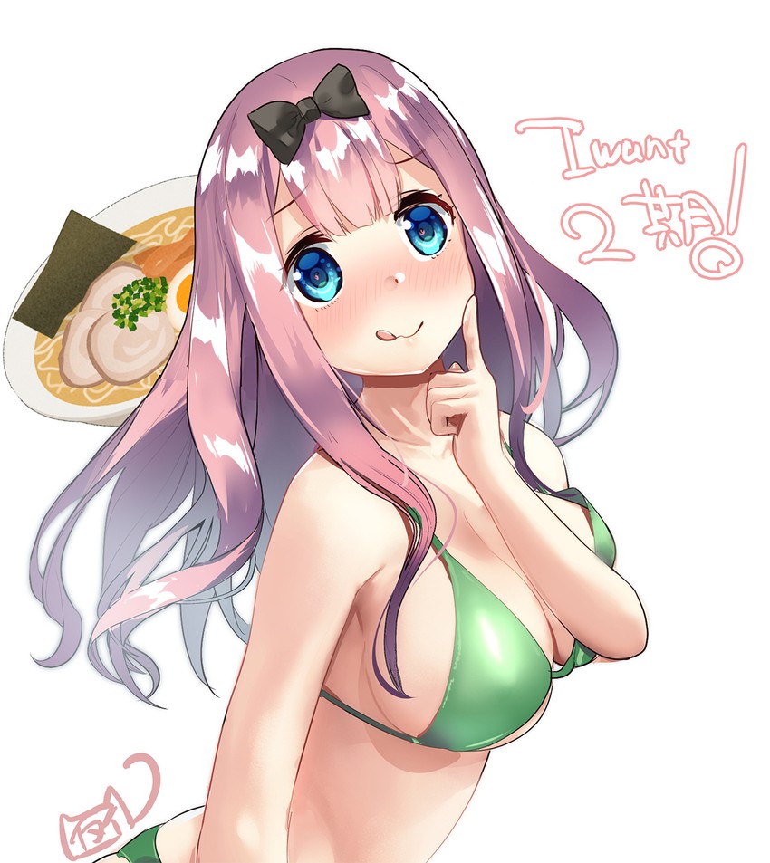 fujiwara chika (kaguya-sama wa kokurasetai ~tensai-tachi no renai zunousen~) drawn by yamacchi