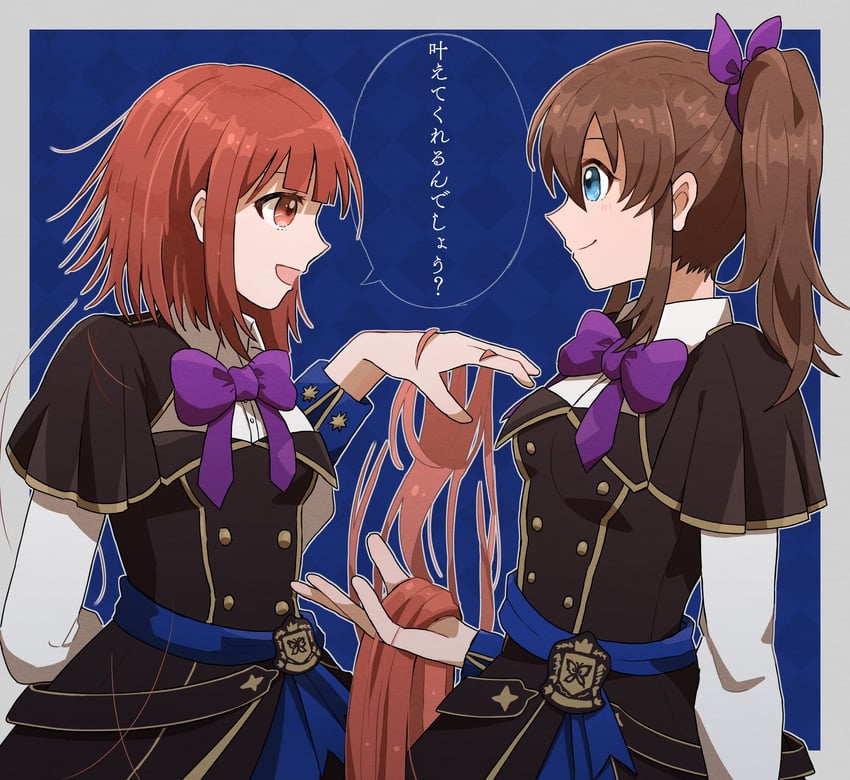 satake minako and matsuda arisa (idolmaster and 2 more) drawn by yotsubaringo