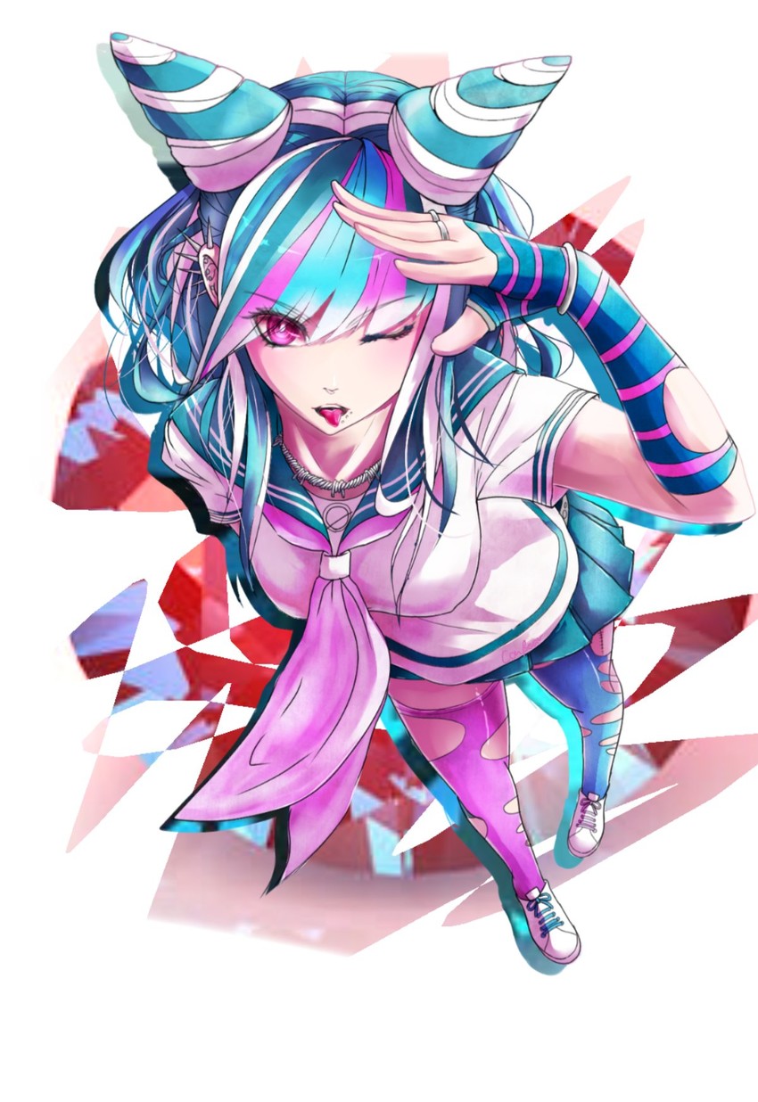 mioda ibuki (danganronpa and 1 more) drawn by conbear_(danganroom)