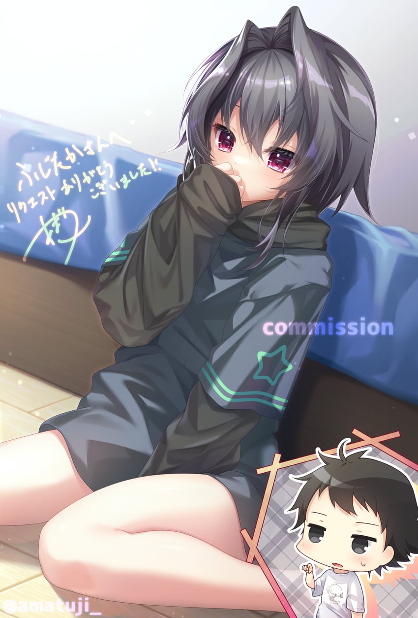 yuuki noa and niimi kakeru (9-nine-) drawn by amatsuji