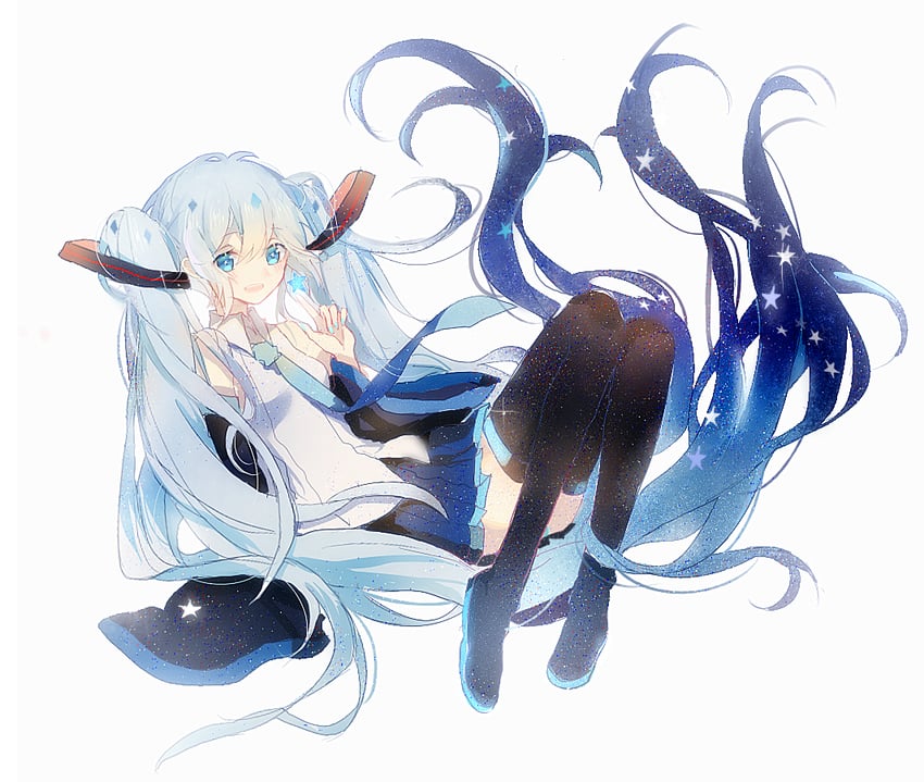 hatsune miku (vocaloid and 1 more) drawn by inkfish