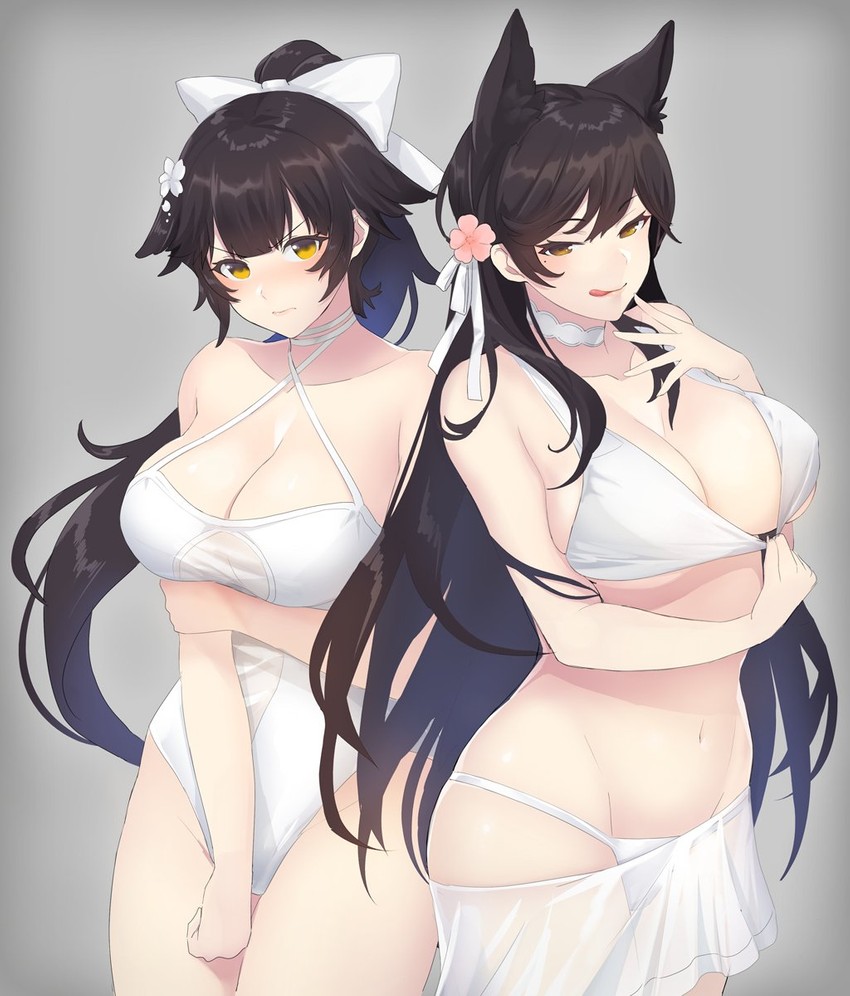 atago and takao (azur lane) drawn by pantsu_majirou