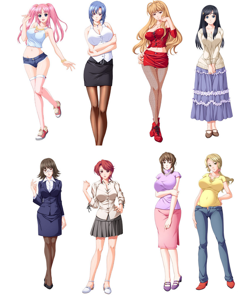 kanou yui, tsubouchi ayaka, tsubouchi mizuka, ai, kizuki risa, and 3 more (chikan circle) drawn by jumari