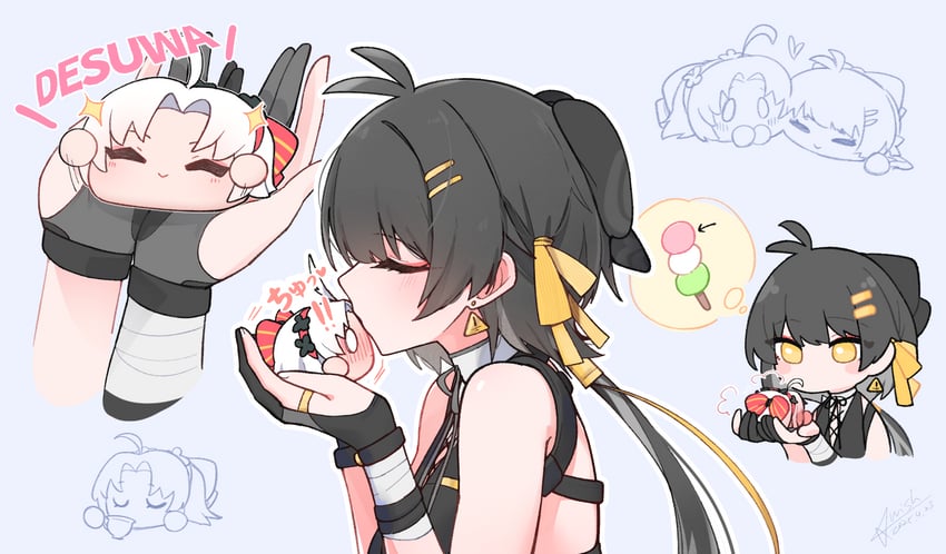 rover, female rover, and carlotta (wuthering waves) drawn by starblame
