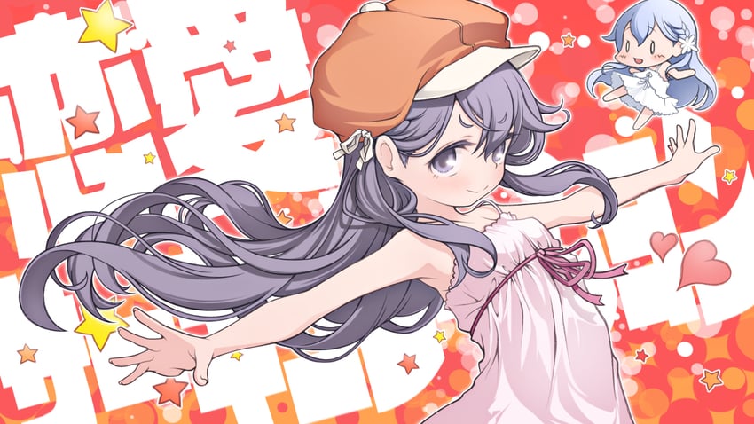sengoku nadeko and kazahana yuki (monogatari and 2 more) drawn by pekenpon