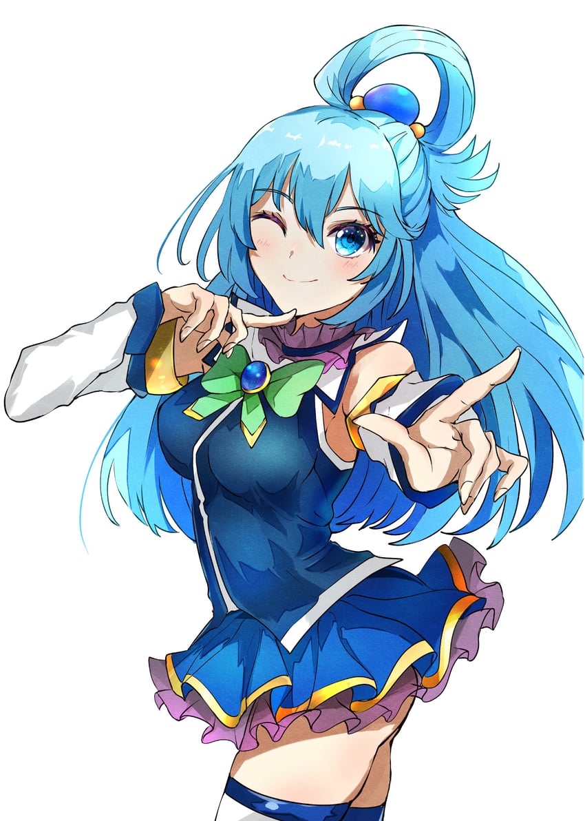 aqua (kono subarashii sekai ni shukufuku wo!) drawn by sasai_tuki