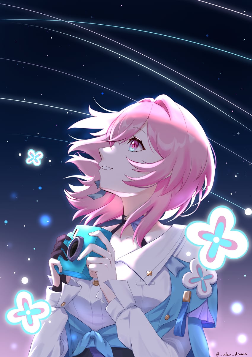 march 7th (honkai and 1 more) drawn by alex_draws