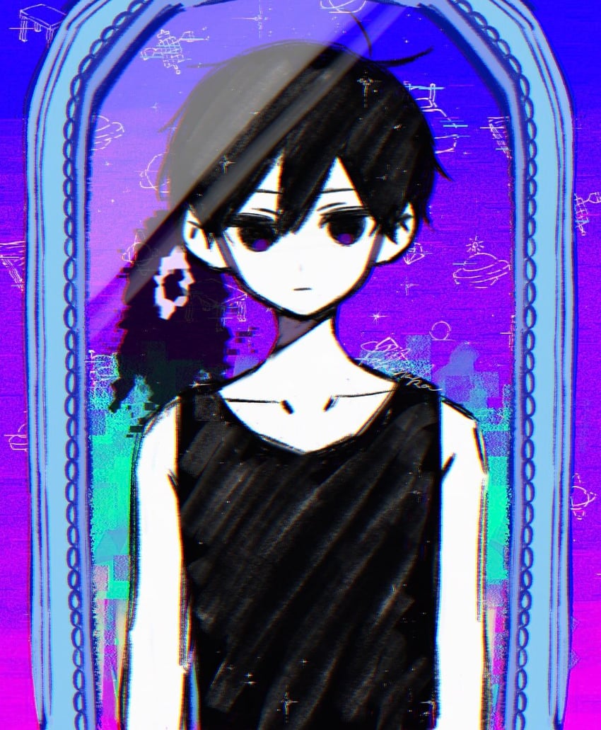 omori and something (omori) drawn by takenaka_(takenaka1111)