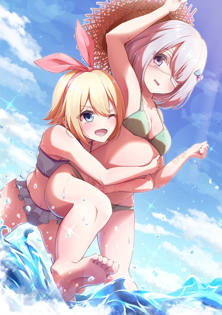amagai kosame and suirenji kiyoharu (mahou shoujo site) drawn by messiah_&_crea