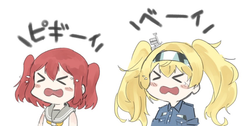kurosawa ruby and gambier bay (kantai collection and 2 more) drawn by rd_(ard_kc)