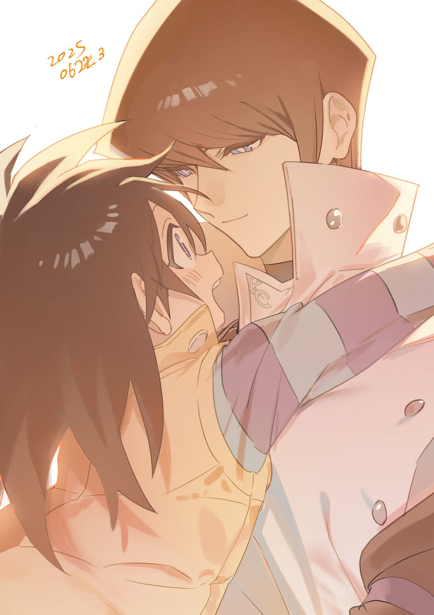 kaiba seto and kaiba mokuba (yu-gi-oh! and 1 more) drawn by moemoenomori