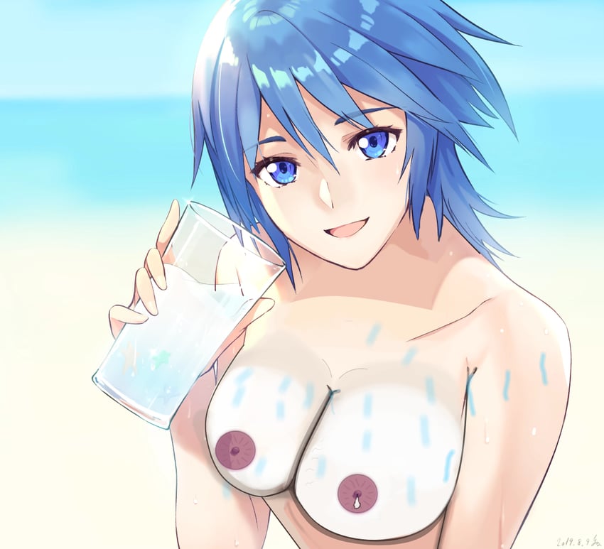 aqua (kingdom hearts and 1 more) drawn by gogo_(detteiu_de)
