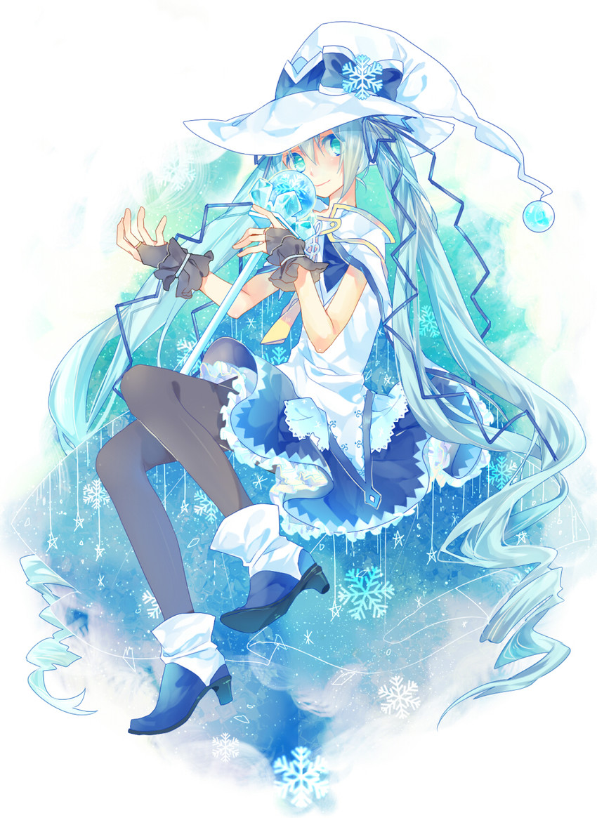 hatsune miku and yuki miku (vocaloid and 1 more) drawn by kaya_wong